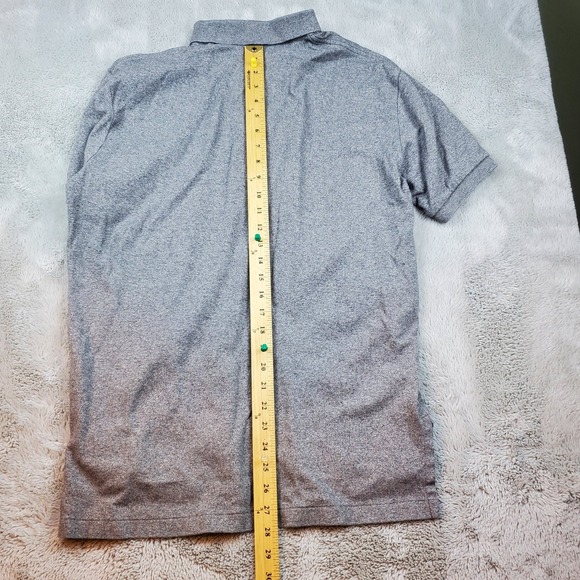 Vintage Polo Ralph Lauren Mens Med Heather Gray Cotton Short Sleeve Shirt Pony - Picture 5 of 5